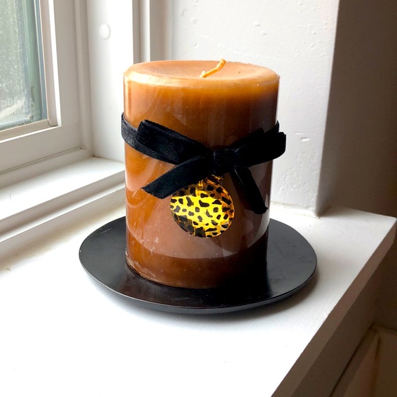 Pier 1 Accents Pier Amber Musk Decorative Candle And Candle Holder